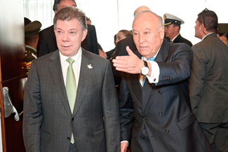 Presidente Santos participó en el cierre de la CL reunión de Directorio de CAF 