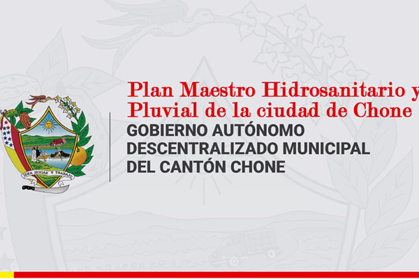 Water Sanitation and Rainwater Master Plan for the City of Chone