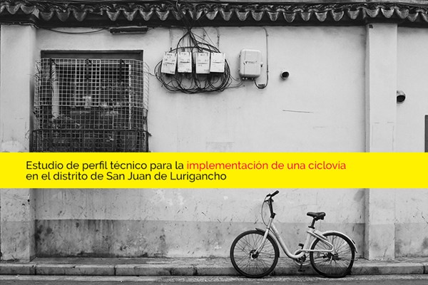 Technical profile study for the placement of a bicycle lane in San Juan de Lurigancho