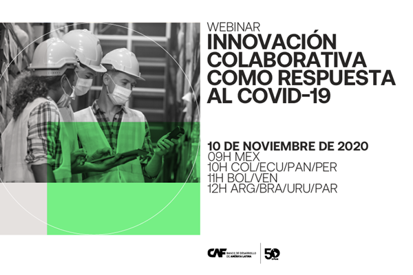 Webinar sobre inovação colaborativa em resposta à COVID-19