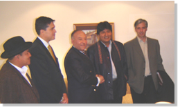 Backing for Bolivian development process Backing for Bolivian development process