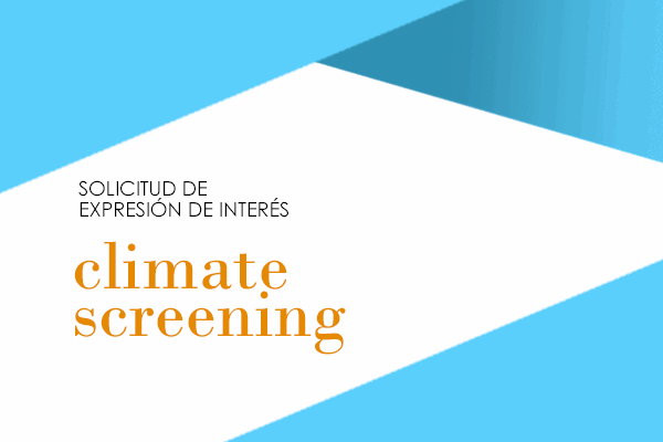 Call for expression of interest for the acquisition of a climate screening tool