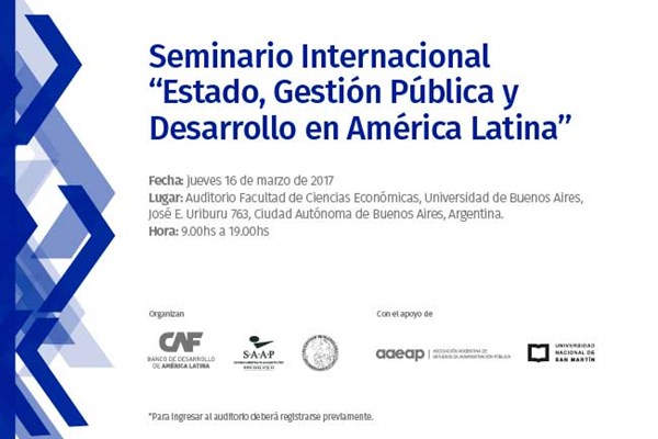 Seminario Internacional "Estado, Gestión Pública y Desarrollo en América Latina"