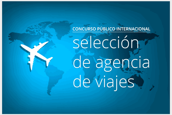 Concurso público internacional para selección de agencia de viajes 