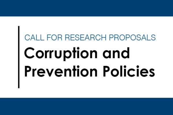 Call for research proposals: Corruption and Prevention Policies