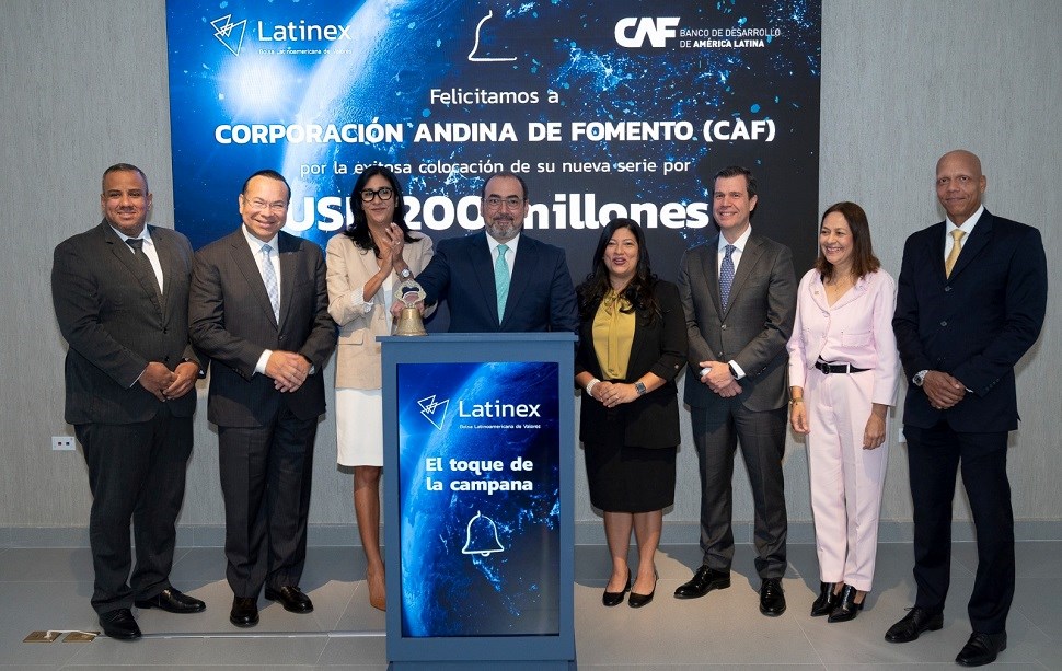 CAF toca campana en Latinex tras reciente emisión de bonos en Panamá
