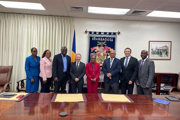 CAF Mission reviews portfolio with Barbados authorities