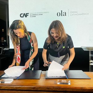 CAF y OLA firman convenio marco para promover las artes musicales