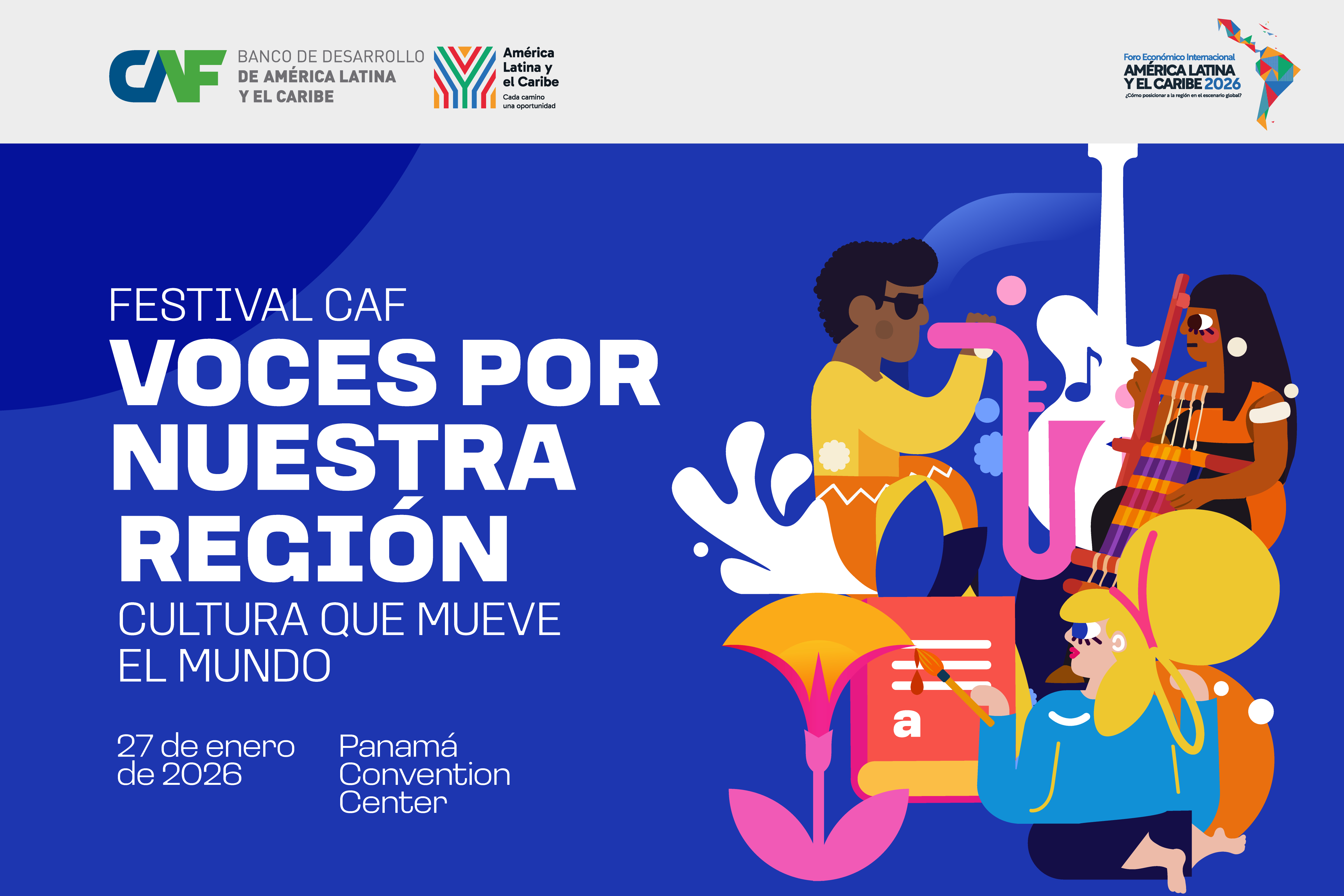 Rigoberta Menchú, Carmen Aristegui y destacadas voces de la cultura participarán en el Festival “Voces por Nuestra Región” de CAF en Panamá