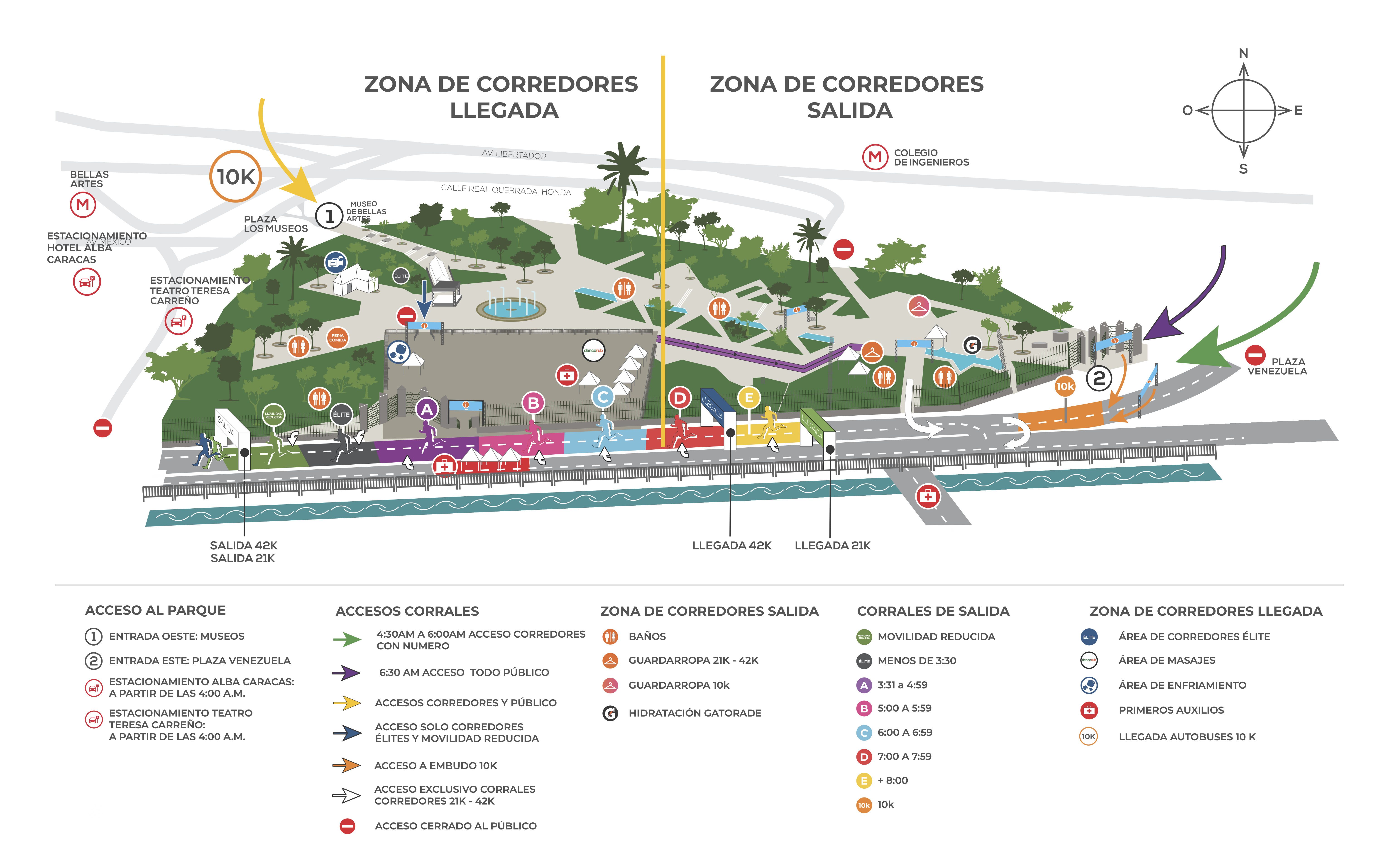 Mapa del Parque Sucre Los Caobos