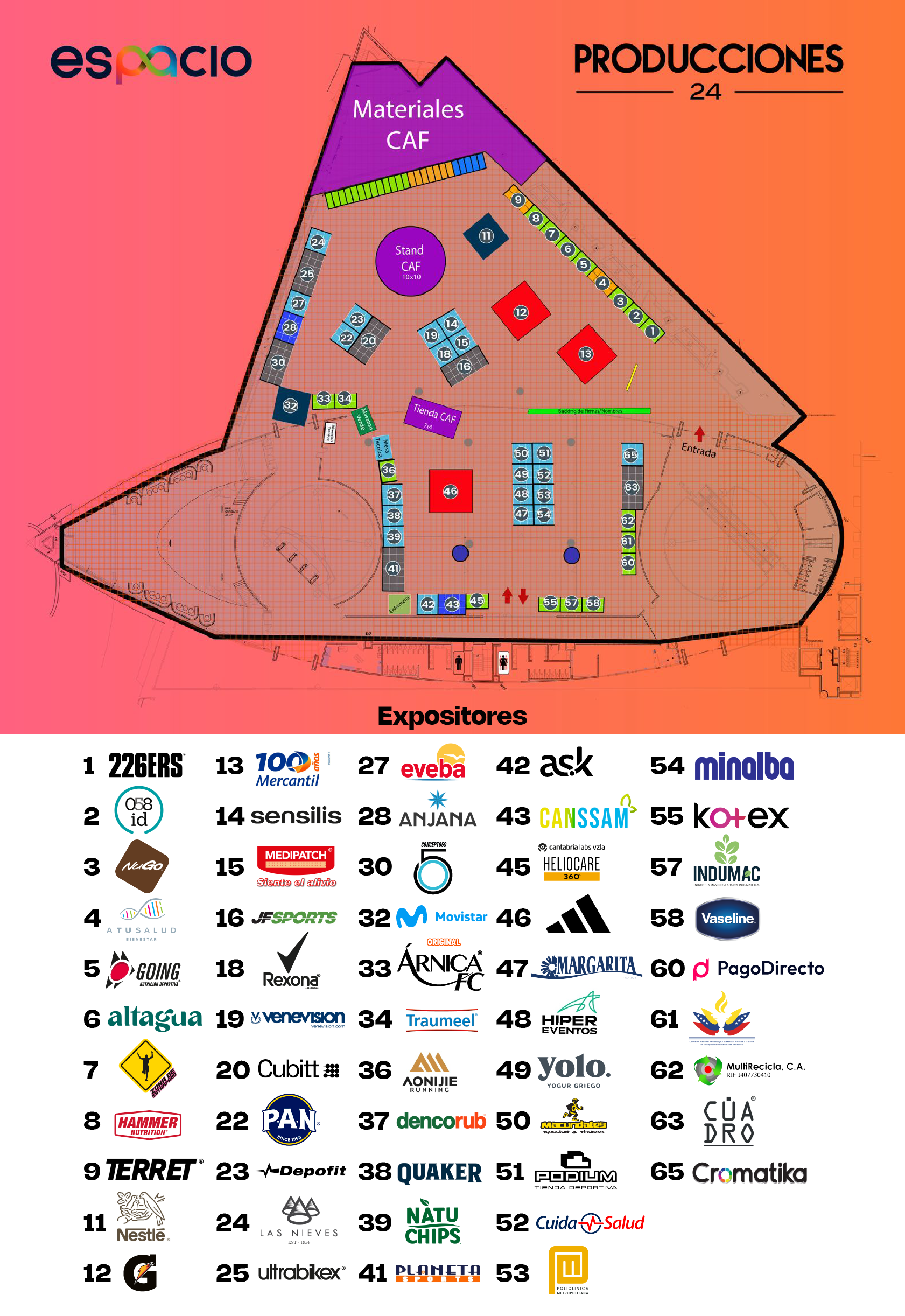 Mapa de la expo