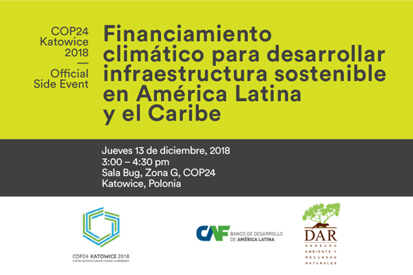 Financiamiento climático para desarrollar  infraestructura sostenible en América Latina y el Caribe