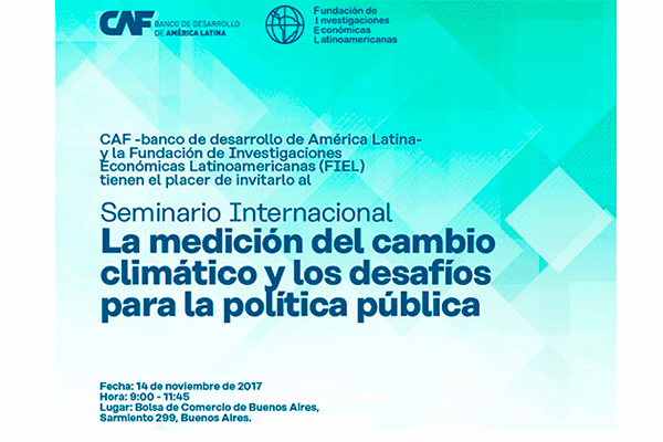 Seminario Internacional La medición del cambio climático y los desafíos para la política pública