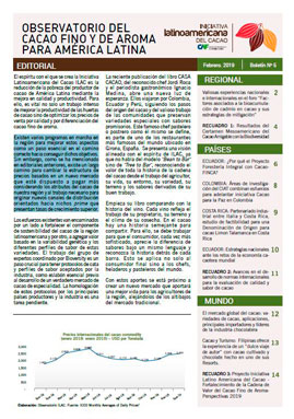 Iniciativa Latinoamericana del Cacao: Boletín No. 5 Iniciativa Latinoamericana del Cacao: Boletín No. 5