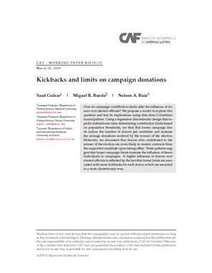 Kickbacks and limits on campaign donations Kickbacks and limits on campaign donations