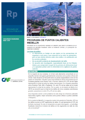 Programa de puntos calientes: Medellín Programa de puntos calientes: Medellín