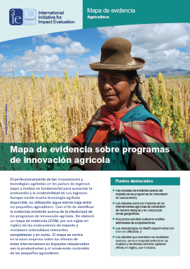 1640 - Mapa de evidencia sobre programas de innovación agrícola 1640 - Mapa de evidencia sobre programas de innovación agrícola