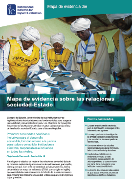 Mapa de evidencia sobre las relaciones sociedad-Estado Mapa de evidencia sobre las relaciones sociedad-Estado