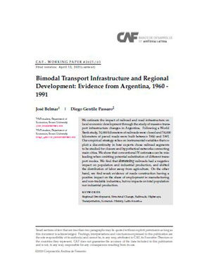 Bimodal Transport Infrastructure and Regional Development: Evidence from Argentina, 1960 - 1991
