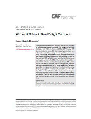Waits and Delays in Road Freight Transport