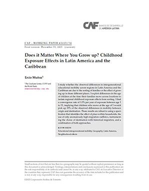 Does it Matter Where You Grow up? Childhood Exposure Effects in Latin America and the Caribbean
