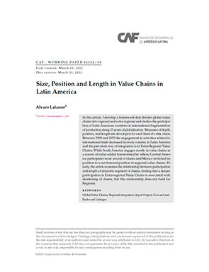 Size, Position and Length in Value Chains in Latin America