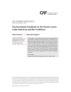 Socioeconomic Gradients in Test Scores across Latin American and the Caribbean