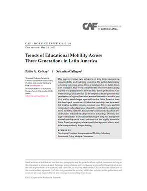 Educational Mobility Across Three Generations
in Latin American Countries