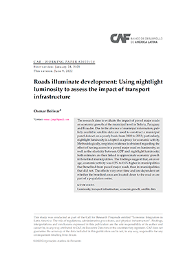 Roads illuminate development: Using nightlight luminosity to assess the impact of transport infrastructure