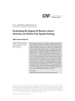 Evaluating the Impact of Buenos Aires’s Metrobus on Within-City Spatial Sorting