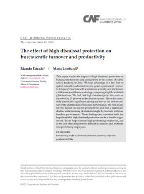 The effect of high dismissal protection on bureaucratic turnover and productivity