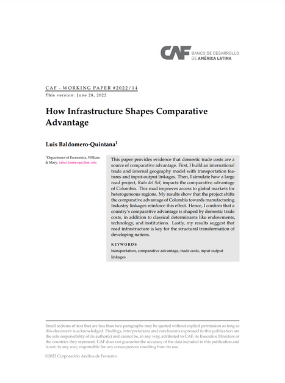 How infrastructure shapes comparative advantage