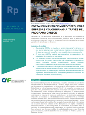 Fortalecimiento de micro y pequeñas empresas colombianas a través del programa CREEce