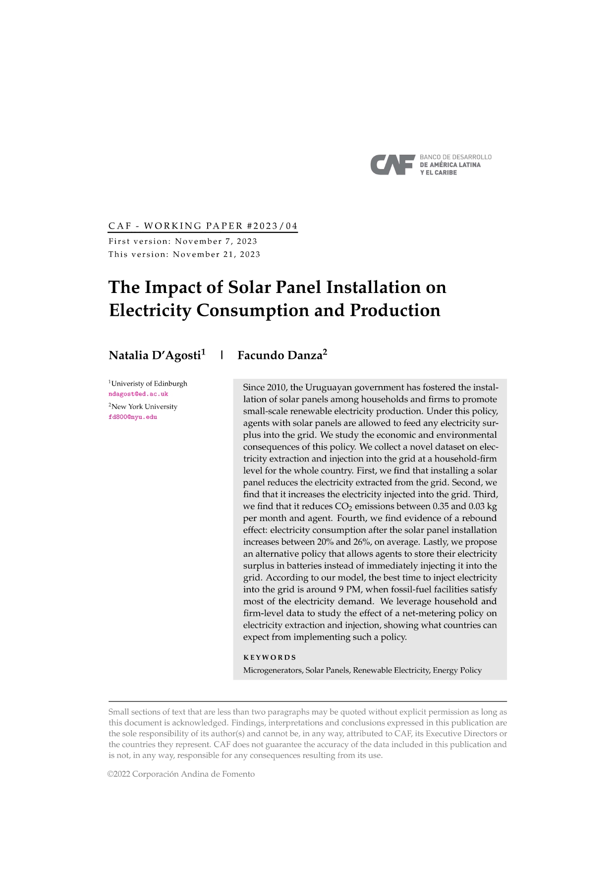 The Impact of Solar Panel Installation on Electricity Consumption and Production