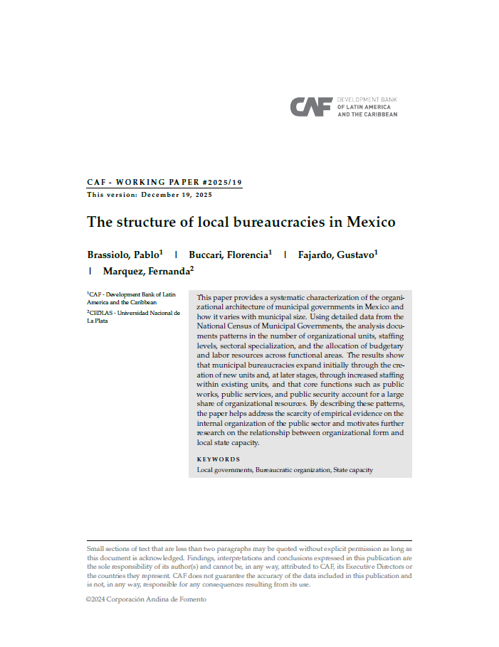 2565 - The structure of local bureaucracies in Mexico