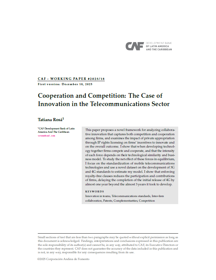 2573 - Cooperation and Competition: The Case of Innovation in the Telecommunications Sector